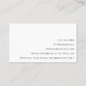 Simple Boho Reiki Healer Crystal Hand Modern Visitekaartje (Achterkant)