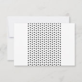 SIMPLE BOHO RSVP modern driehoekspatroon zwart Kaartje (Achterkant)