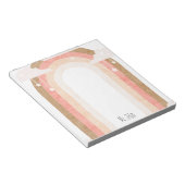 Simple Boho Teacher Notepad Notitieblok (Schuin)