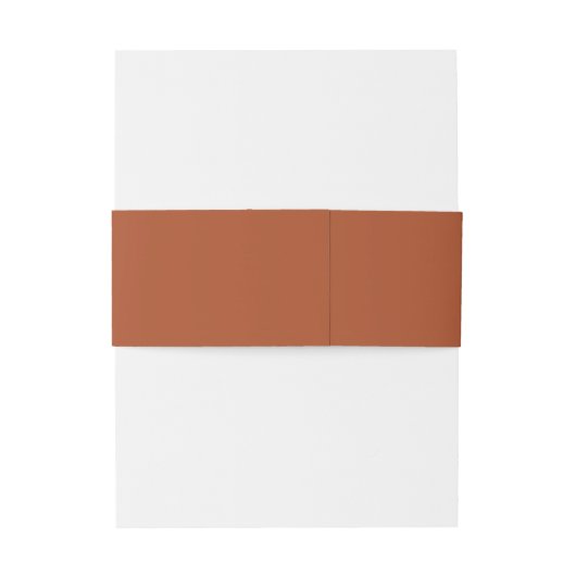 Simple Boho Terracotta Wedding Uitnodigingen Wikkel (Achterkant Voorbeeld)