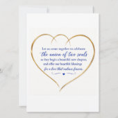 Simple Boho Wedding Invitation Card Kaart (Achterkant)