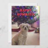 Simple Bold Happy Holidays Card Kaart (Voorkant)
