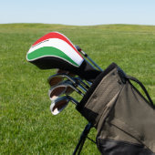 Simple Bold Italian Flag Personalized   Golf Head  Golfheadcover (Insitu)