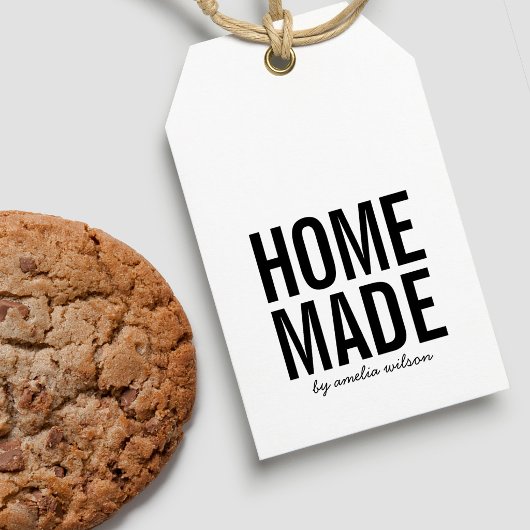 Simple Bold Personalize with Name Homemade Zelfinktende Stempel