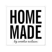 Simple Bold Personalize with Name Homemade Zelfinktende Stempel (Design)