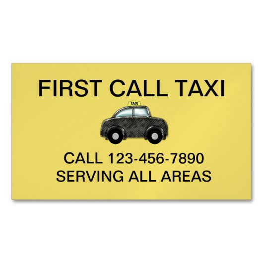 Simple Bold Tax Service Visitekaartje Magnets Magnetisch Visitekaartje (Voorkant)