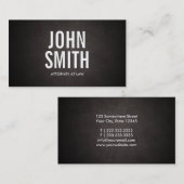 Simple Bold Text Attorney Visitekaartje (Voorkant / Achterkant)