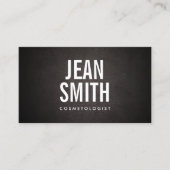Simple Bold Text Cosmetoloog Visitekaartje (Voorkant)