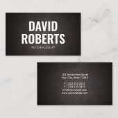 Simple Bold Text Psychologist Visitekaartje (Voorkant / Achterkant)