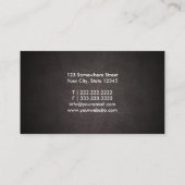 Simple Bold Text Psychologist Visitekaartje (Achterkant)