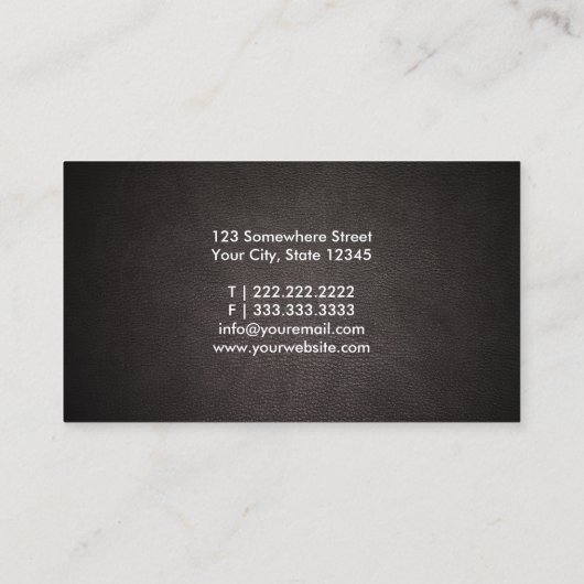 Simple Bold Text Psychologist Visitekaartje (Achterkant)