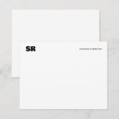 Simple Bold Typography Flat Note Kaart Notitiekaartje (Voorkant / Achterkant)