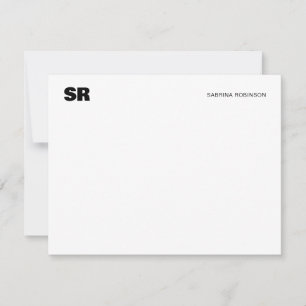 Simple Bold Typography Flat Note Kaart Notitiekaartje