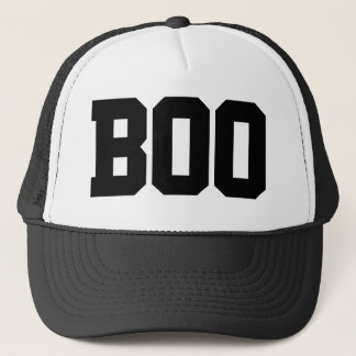 Simple “Boo” Halloween Trucker Hat  Pet