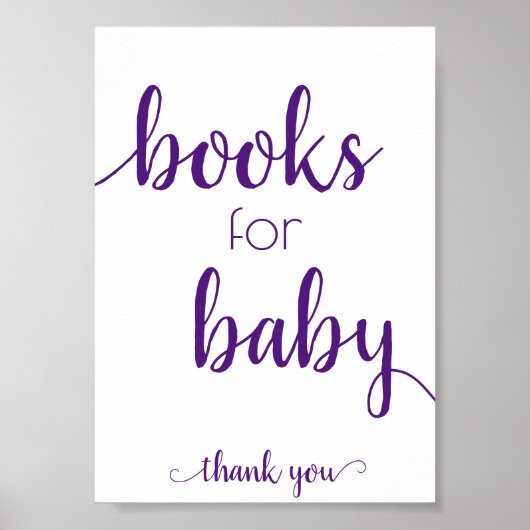 Simple Books for Baby | The Purple Book Dropoff Poster (Voorkant)