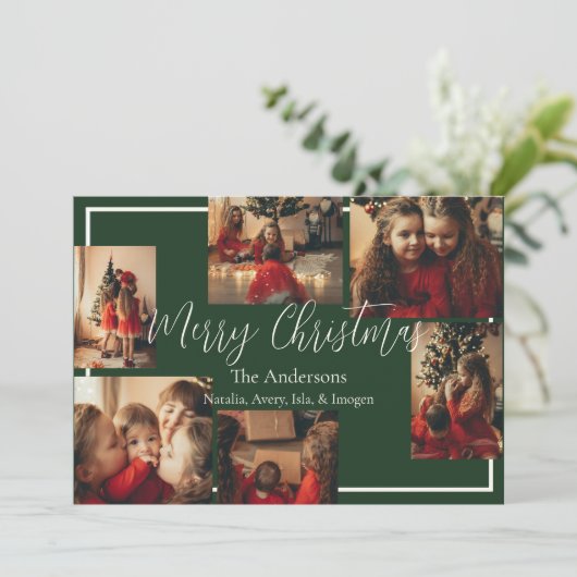Simple Border Holiday Card Feestdagenkaart (Staand voorkant)