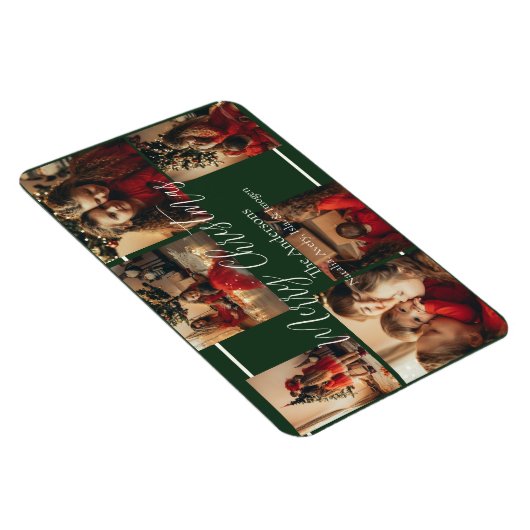 Simple Border Holiday Card  Magneet (Rechterzijde)