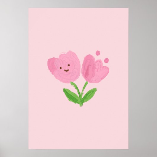 Simple Botanical Green Leaf Minimalist Print (Voorkant)