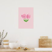 Simple Botanical Green Leaf Minimalist Print (Keuken)