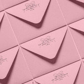 Simple Bow and Antique Serif Address Zelfinktende Stempel