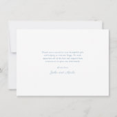 Simple Bow Boy Photo Collage Baby Aankondiging (Achterkant)