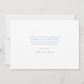 Simple Bow Boy Photo Collage Baby Bedankkaart (Achterkant)