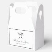 Simple Bow Classic Wedding Bedankdoosjes (Geopend)