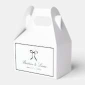 Simple Bow Classic Wedding Bedankdoosjes (Voorkant Zijde)