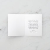 Simple Bow Classic Wedding Bedankkaart (Binnen)