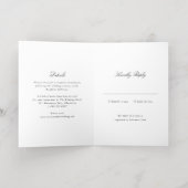 Simple Bow Classic Wedding Invitation Folie Wenskaart (Binnenlaag)