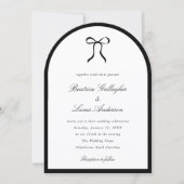 Simple Bow Classic Wedding Kaart (Voorkant)