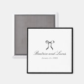 Simple Bow Classic Wedding Magneet (Voorkant / Achterkant)