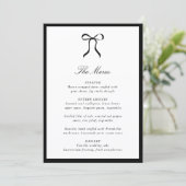 Simple Bow Classic Wedding Menu (Staand voorkant)