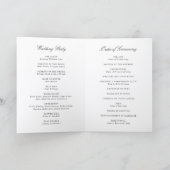 Simple Bow Classic Wedding Programma (Binnen)
