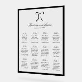 Simple Bow Classic Wedding Seating Chart Acryl Bord (Hoek)