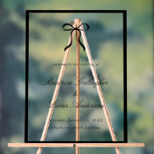 Simple Bow Classic Wedding Welcome Sign Acryl Bord (Neutraal)
