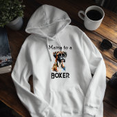 Simple Boxer Mama Brown Personalize Hoodie