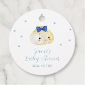 Simple Boy Little Dumpling Baby shower Bedankjes Labels (Voorkant)