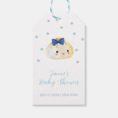 Simple Boy Little Dumpling Baby shower Cadeaulabel (Voorkant)