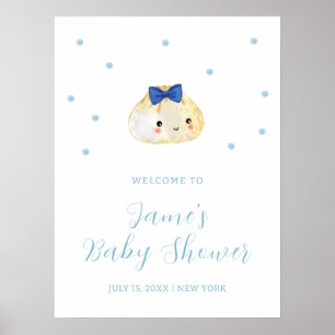 Simple Boy Little Dumpling Baby shower Welkom Poster