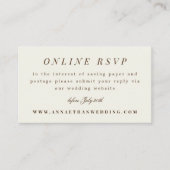 Simple Branch Fall Wedding Suite Online RSVP-kaart Informatiekaartje (Voorkant)