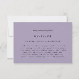 Simple Branch Wedding Online RSVP en Info Kaart
