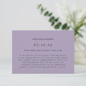 Simple Branch Wedding Online RSVP en Info Kaart (Staand voorkant)