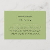 Simple Branch Wedding Online RSVP en Info Kaart (Voorkant)