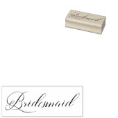 Simple Bridesmaid Quote Tipography Script Rubberstempel (Gestempeld)