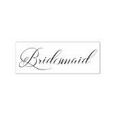 Simple Bridesmaid Quote Tipography Script Rubberstempel (Afrduk)