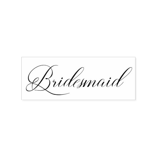 Simple Bridesmaid Quote Tipography Script Rubberstempel (Afrduk)