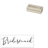 Simple Bridesmaid Quote Tipography Script Rubberstempel (Gestempeld)