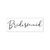 Simple Bridesmaid Quote Tipography Script Rubberstempel (Afrduk)