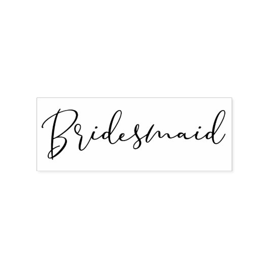 Simple Bridesmaid Quote Tipography Script Rubberstempel (Afrduk)